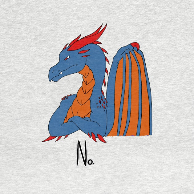 No Dragon (Blue) by Adastumae